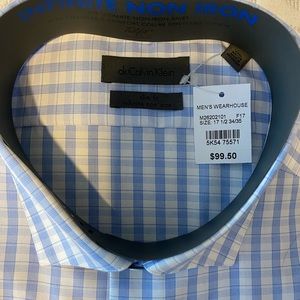 Calvin Klein slim fit, long sleeve button dress shirt